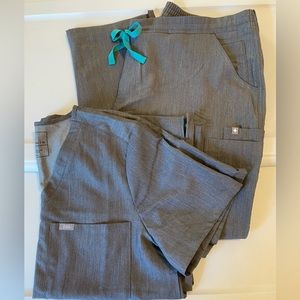 XL/Petite- Graphite Figs Scrubs- Like new